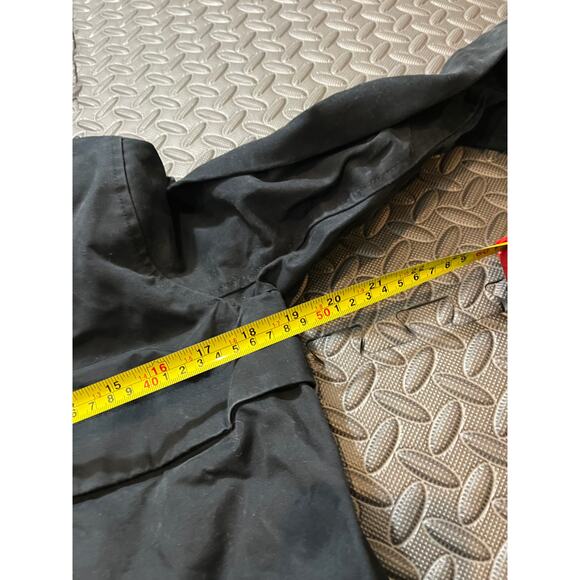 Abercrombie‎ water/wind resistant jacket dark gold buttons hooded womens S - Picture 8 of 9